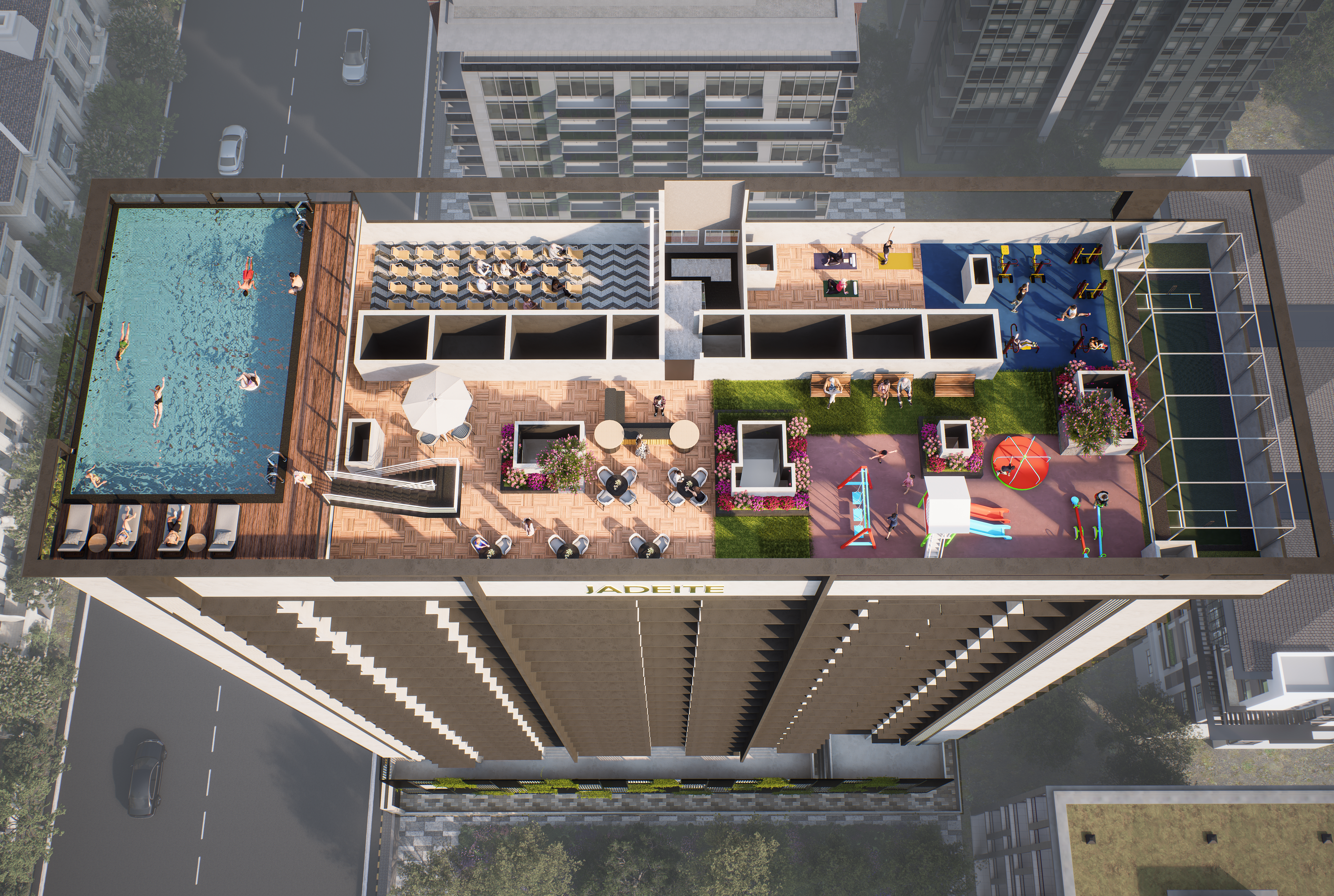 CODENAME - Ocean Prive residential Rooftop-Terrace-Garden view